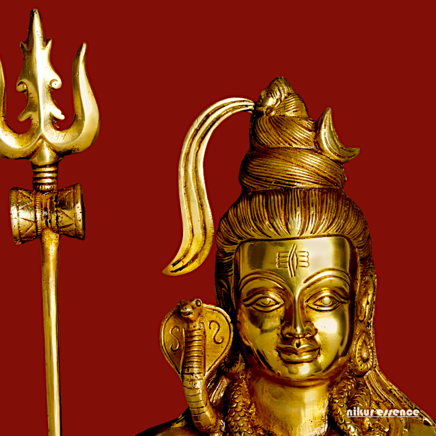 Large Shiva with Blessing Solid Brass idol - 18 inches Nikuressence