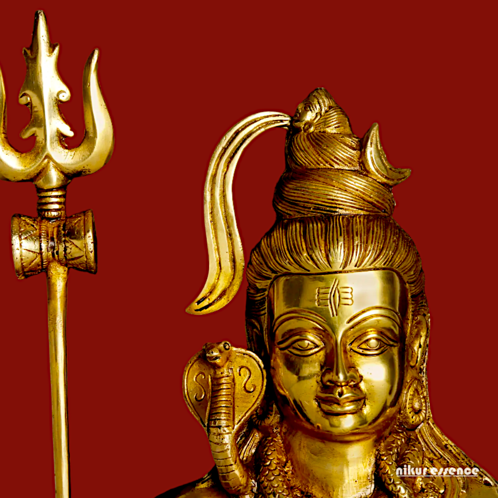 Large Shiva with Blessing Solid Brass idol - 18 inches Nikuressence