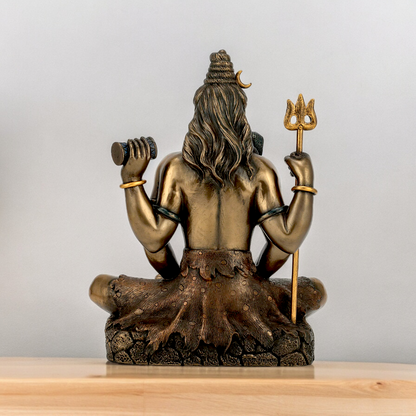 Buy Shiva Meditation bronze Idol - 6 inches Nikuressence