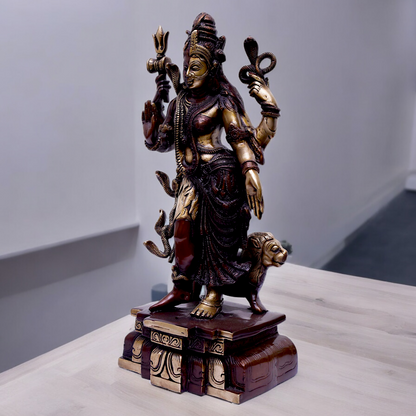Online Ardhanarishvara Shiva Brass idol - 17.913 inches Nikuressence