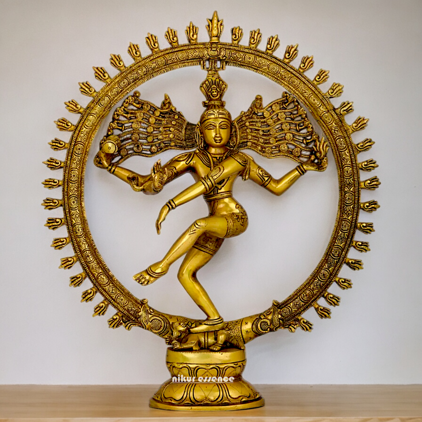 Solid Brass Shiva Nataraja Dance idol - 20 inch Nikuressence