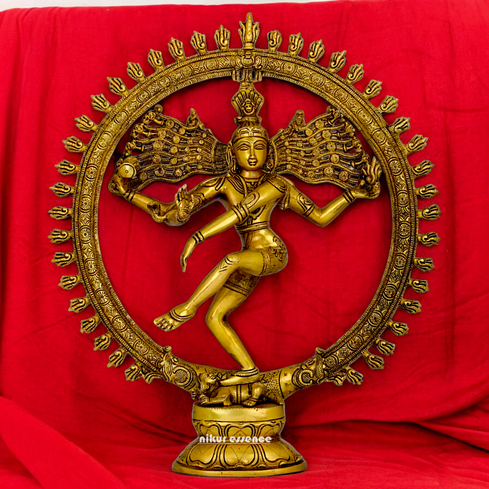 Solid Brass Shiva Nataraja Dance idol - 20 inch Nikuressence