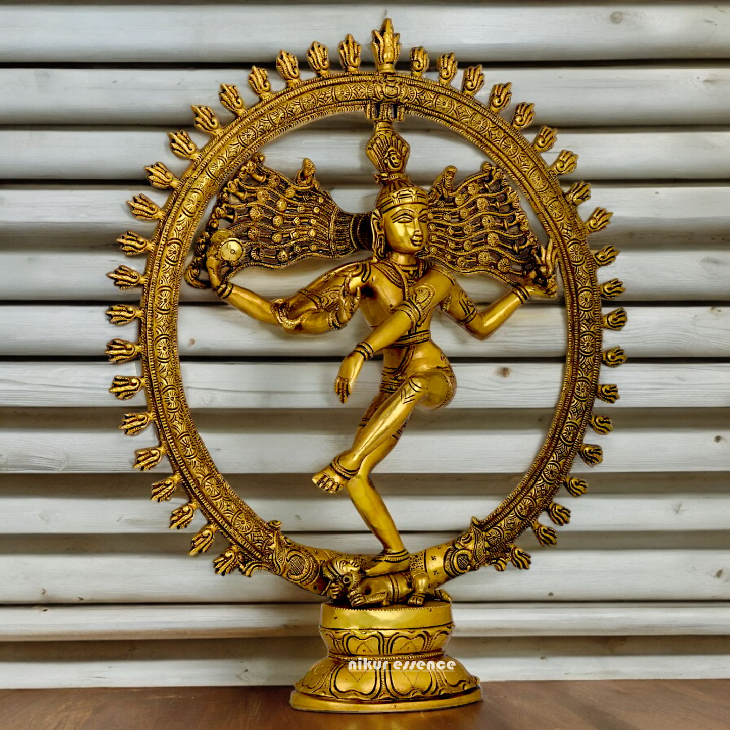 Solid Brass Shiva Nataraja Dance idol - 20 inch Nikuressence