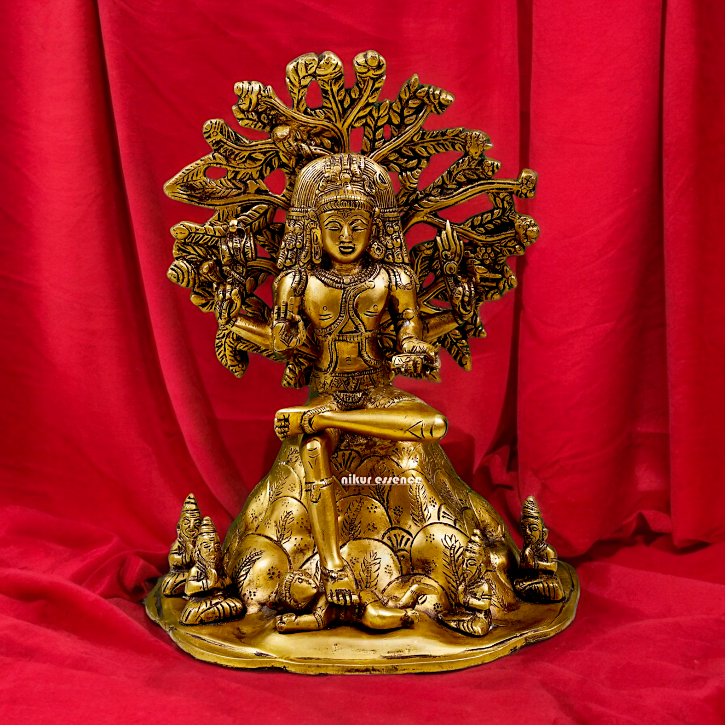 Shop Dakshinamurti Shiva Solid Brass idol - 12 inch Nikuressence