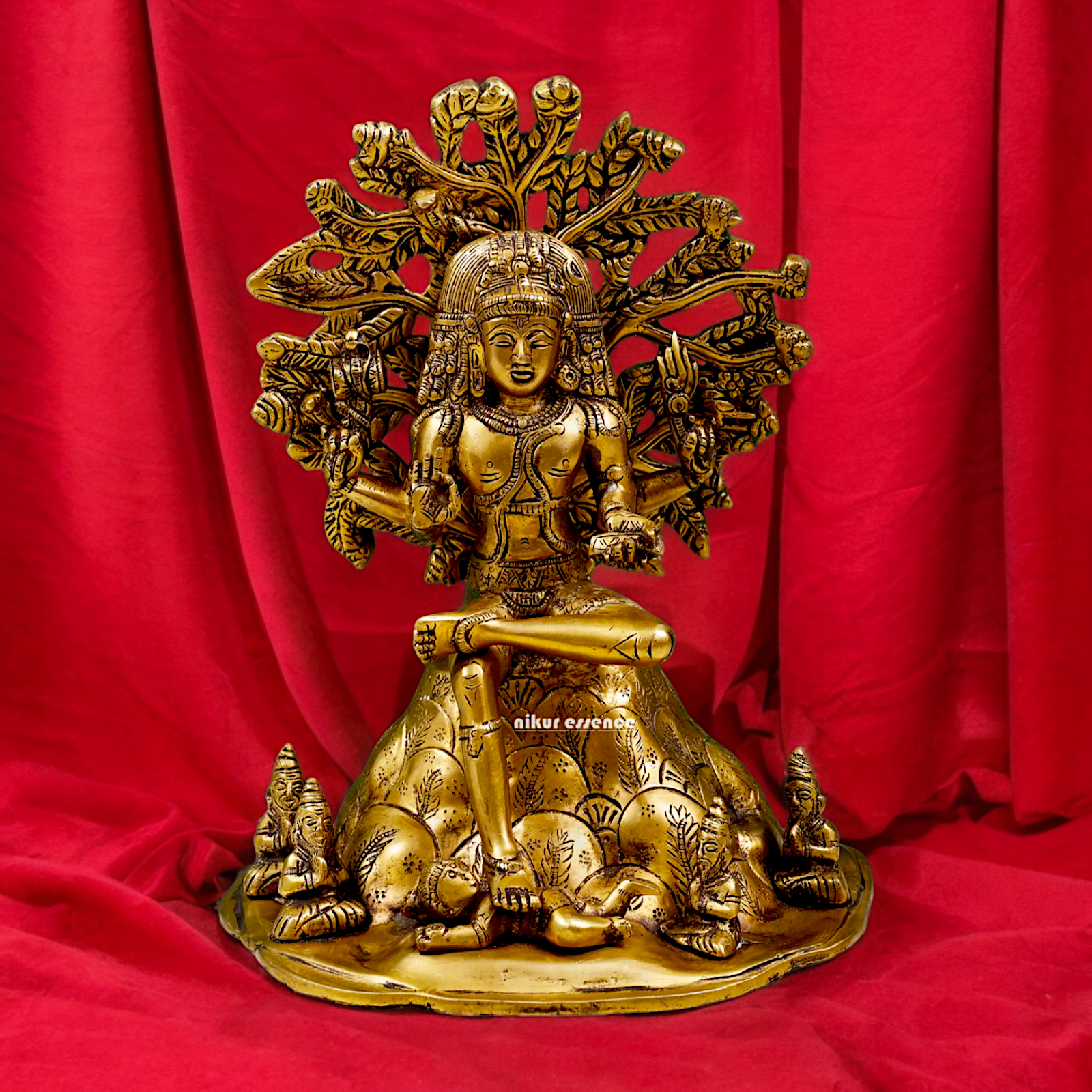 Shop Dakshinamurti Shiva Solid Brass idol - 12 inch Nikuressence