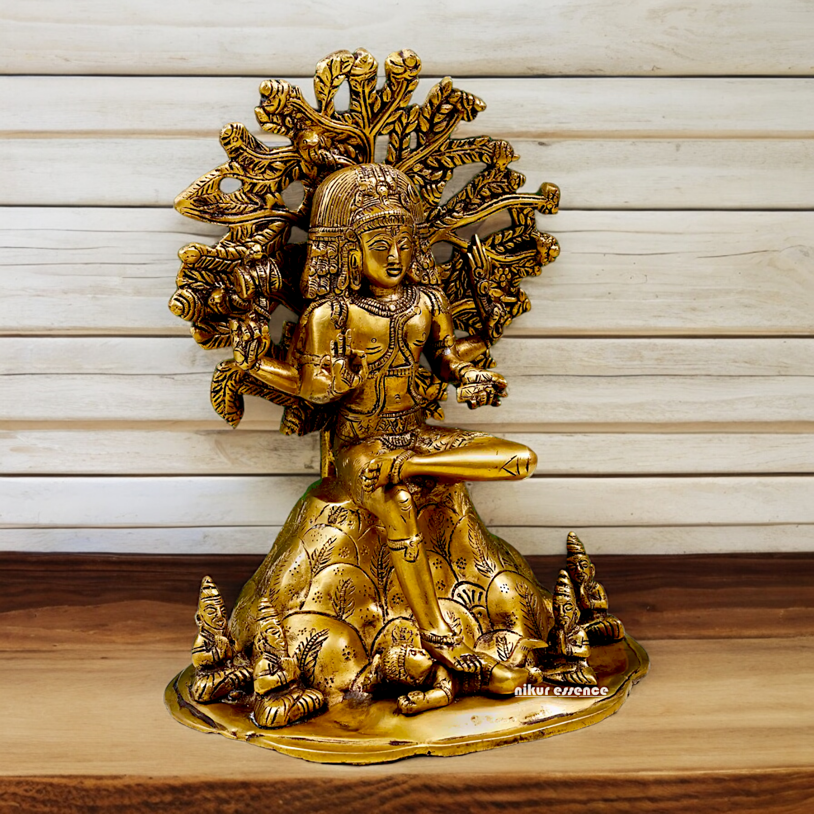 Shop Dakshinamurti Shiva Solid Brass idol - 12 inch Nikuressence