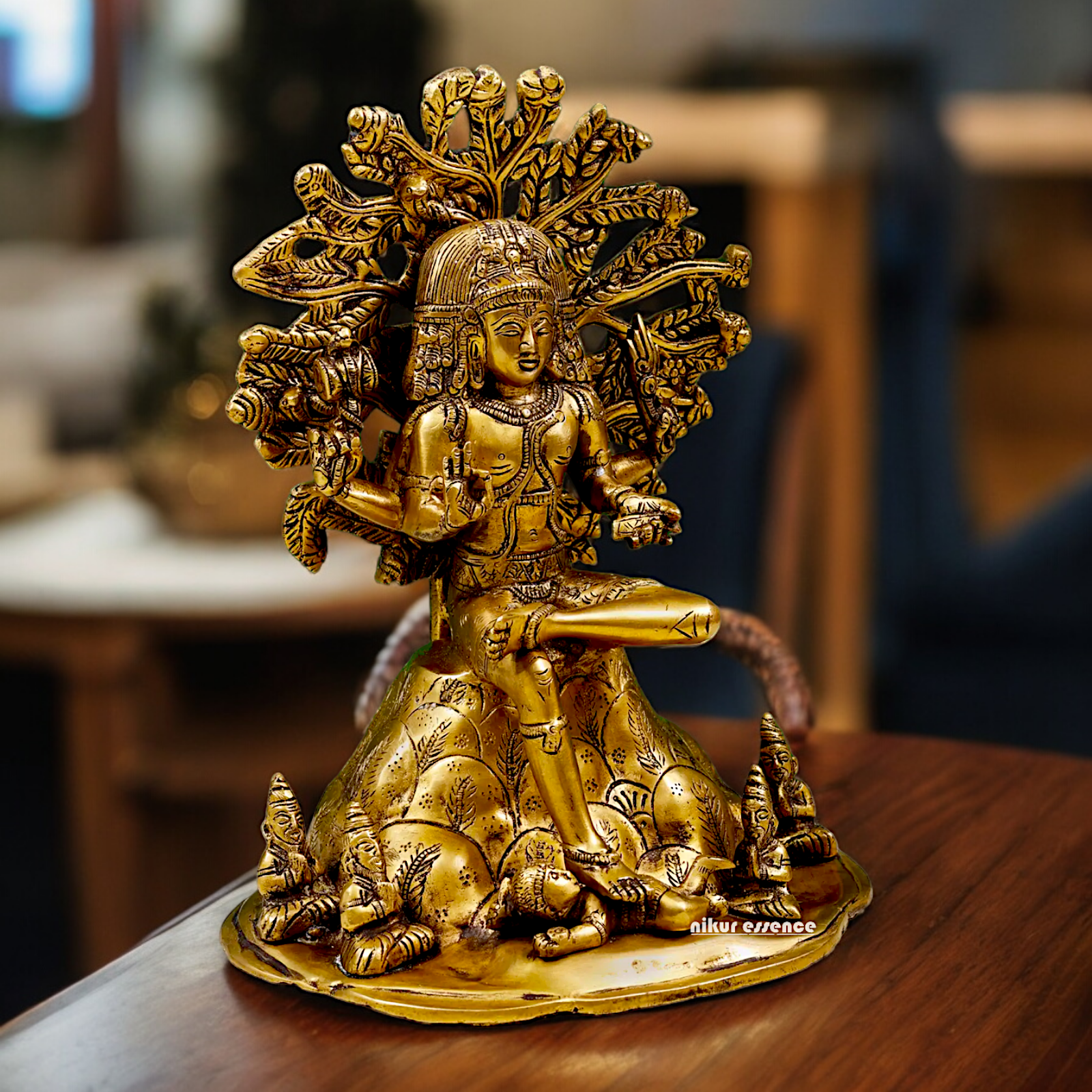 Shop Dakshinamurti Shiva Solid Brass idol - 12 inch Nikuressence