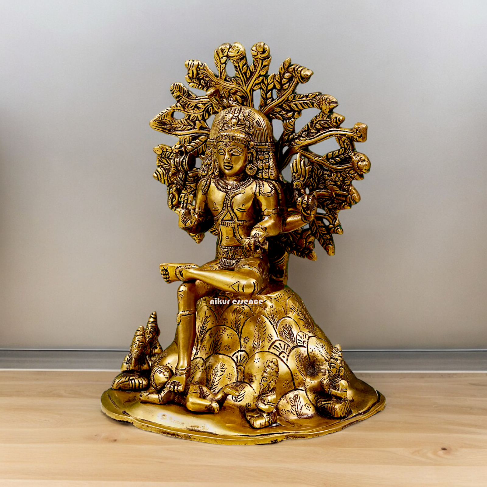 Shop Dakshinamurti Shiva Solid Brass idol - 12 inch Nikuressence