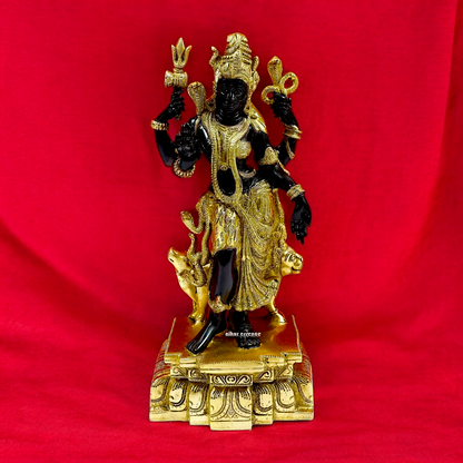 Lord Ardhanarishvara Brass idol - 18 inches Nikuressence