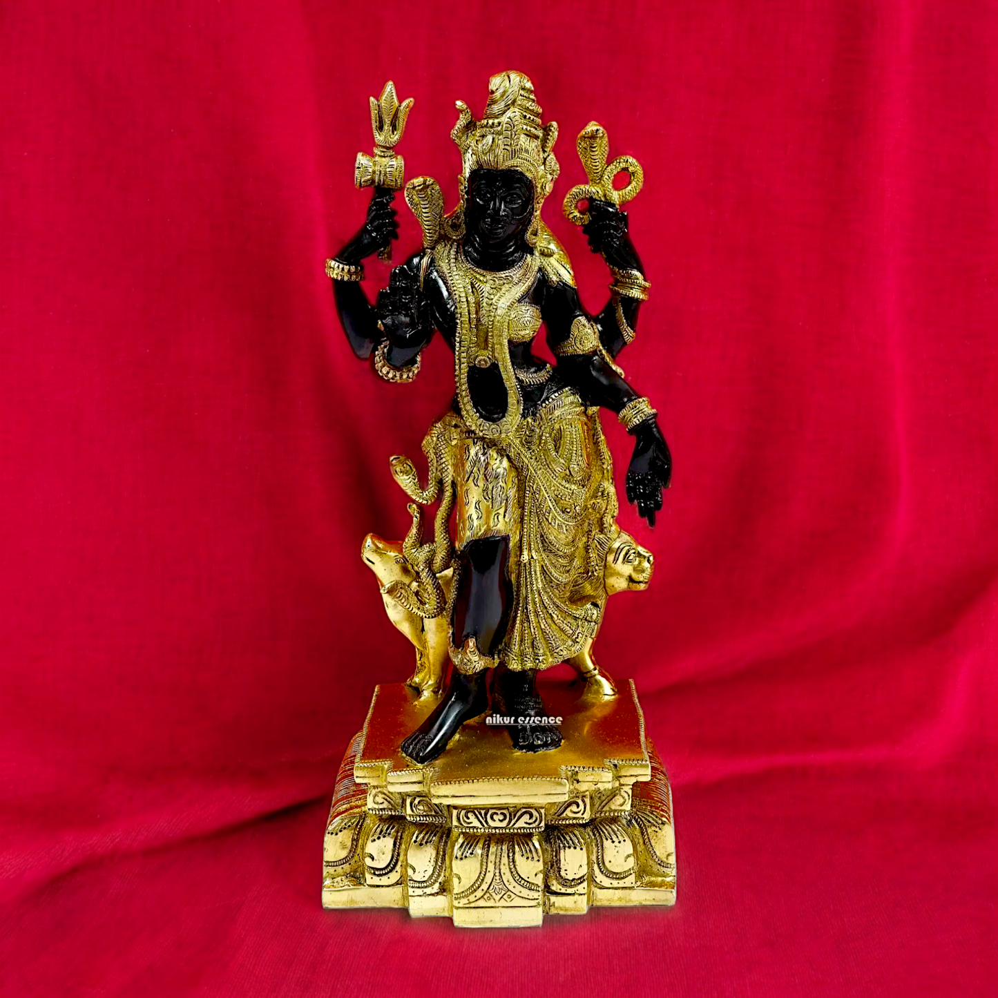 Lord Ardhanarishvara Brass idol - 18 inches Nikuressence