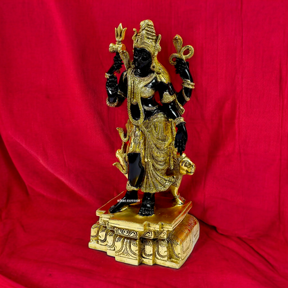 Lord Ardhanarishvara Brass idol - 18 inches Nikuressence