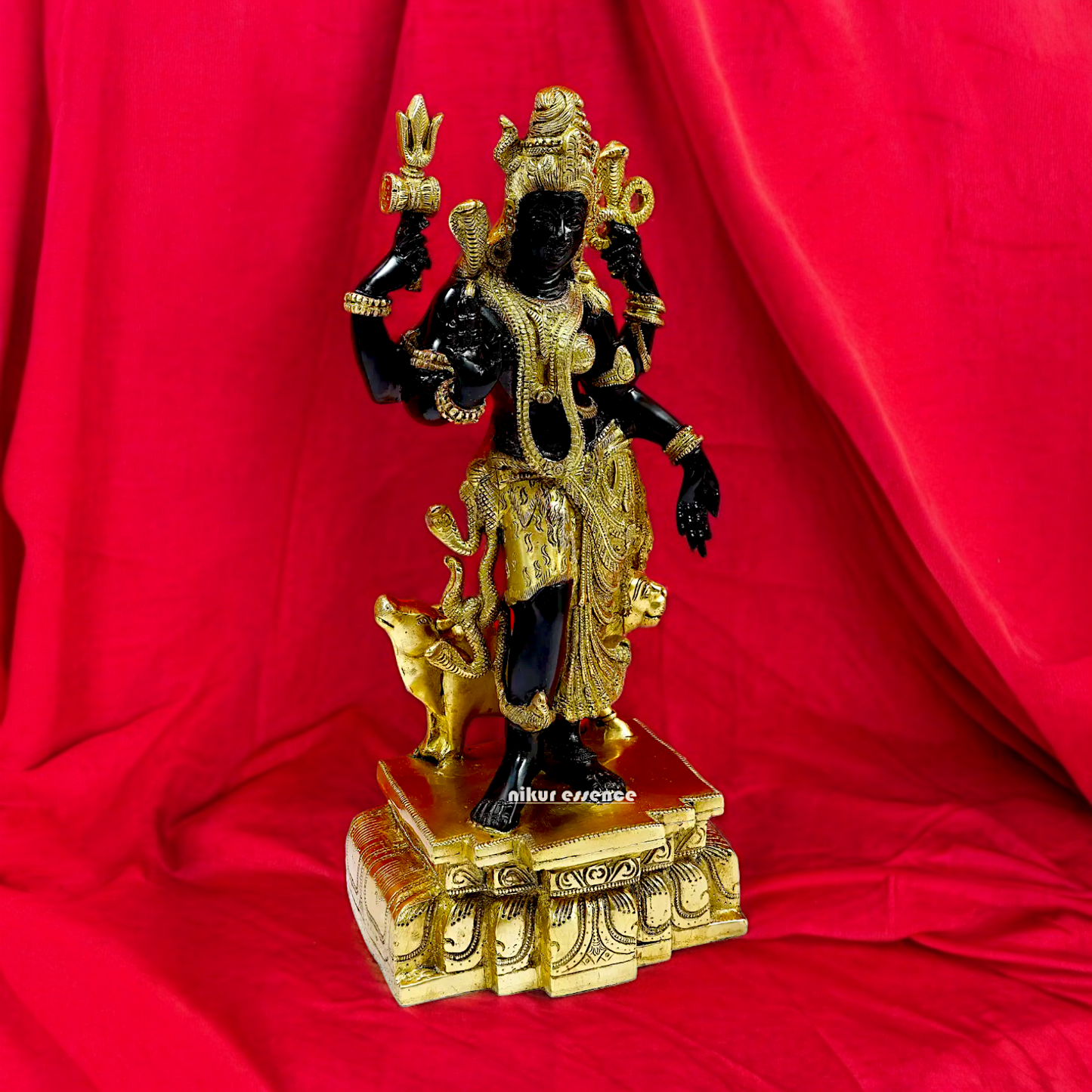 Lord Ardhanarishvara Brass idol - 18 inches Nikuressence