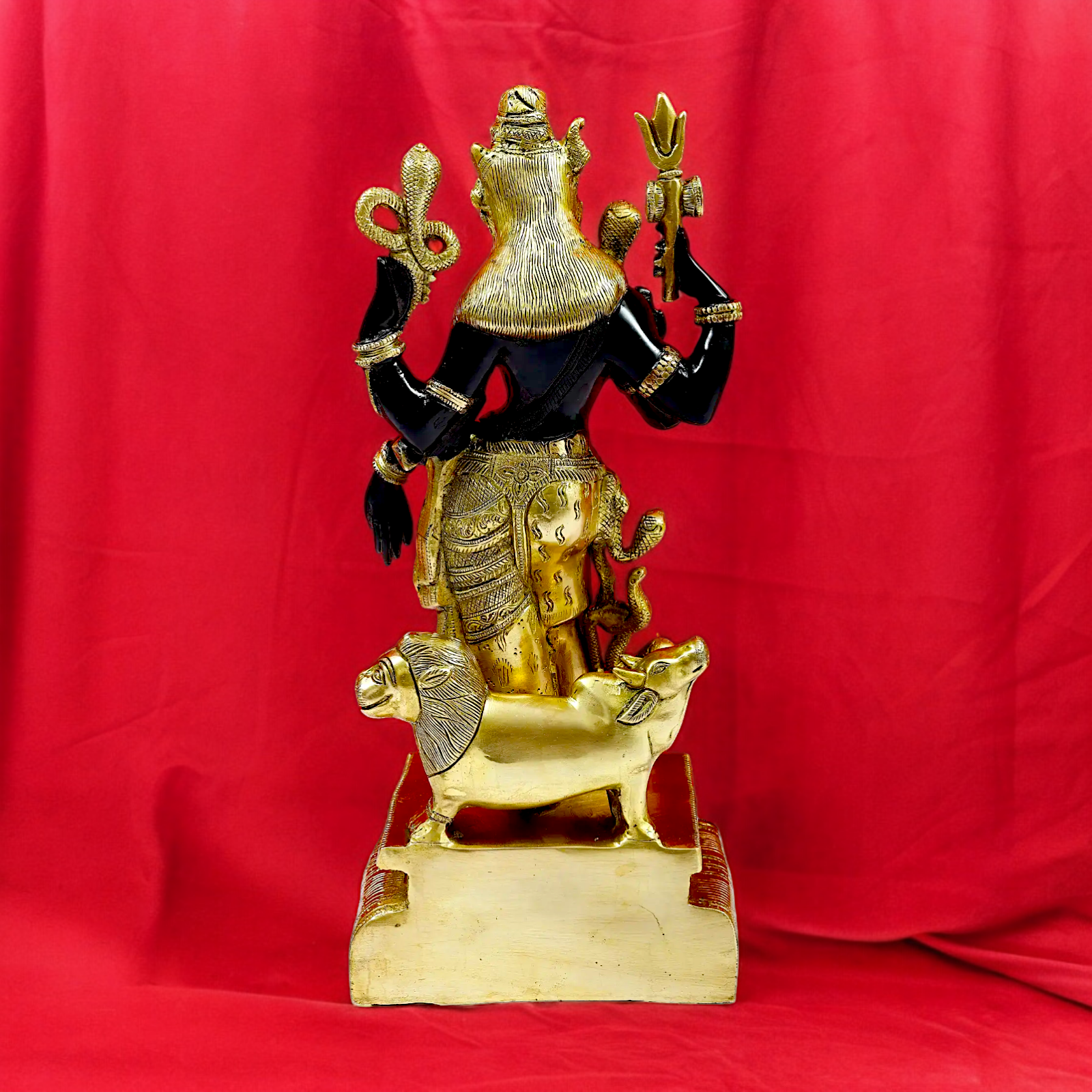 Lord Ardhanarishvara Brass idol - 18 inches Nikuressence