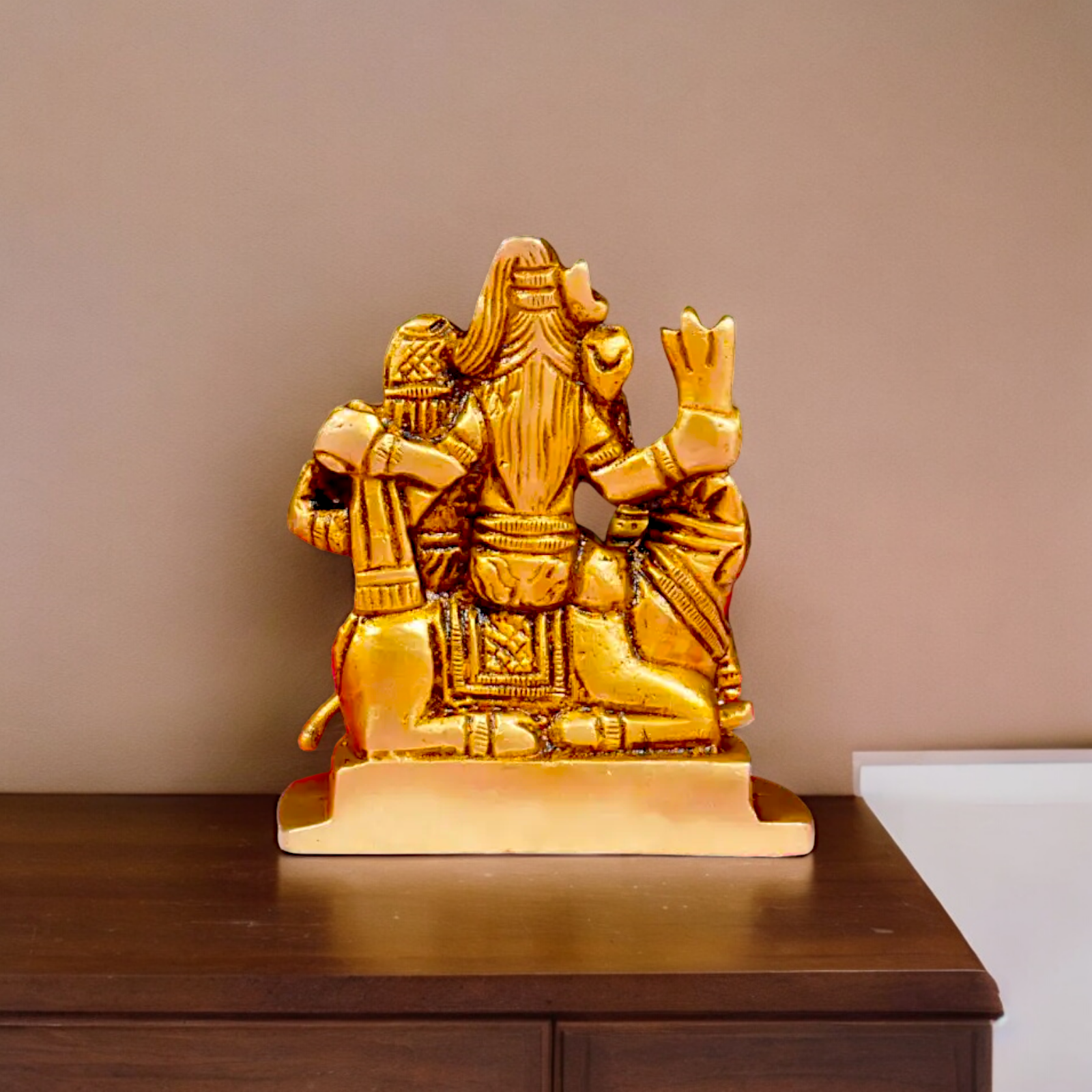 Solid Brass Shiva Parivar Family idol - 2.8 inches Nikuressence