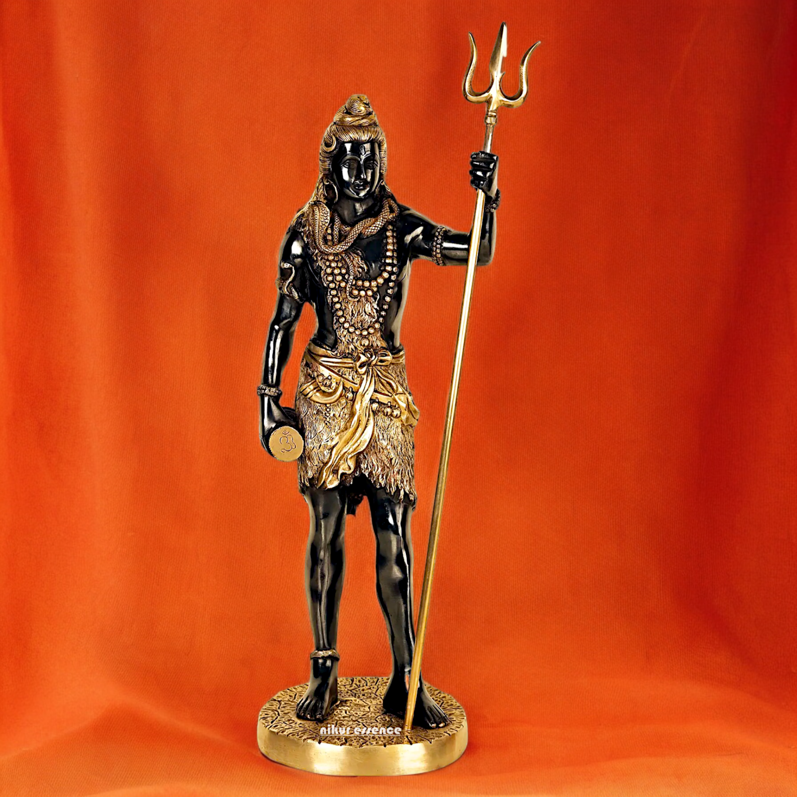 Buy Shiva Standing with trishul Brass idol - 23.5 inches Nikuressence