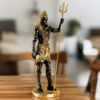Buy Shiva Standing with trishul Brass idol - 23.5 inches Nikuressence
