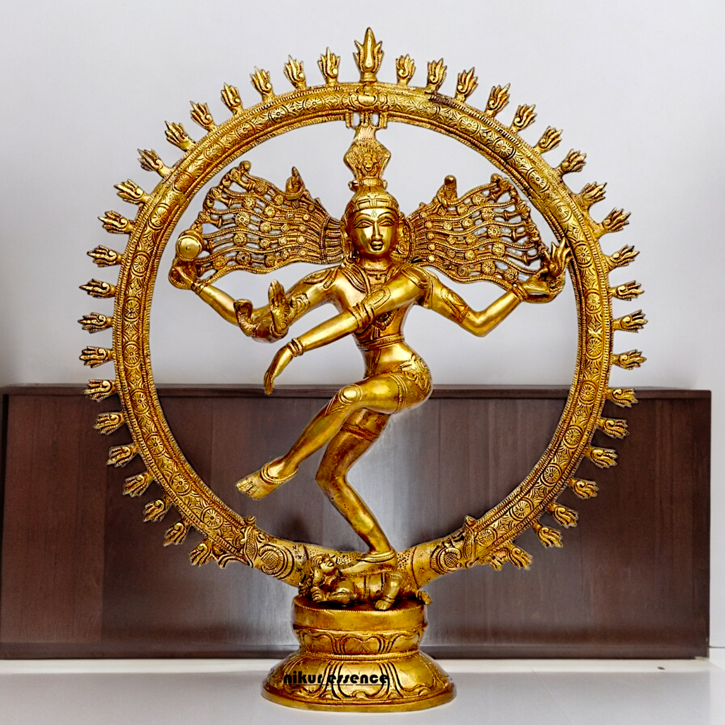Buy Nataraja Shiva Dance Solid Brass idol - 19 inches Nikuressence