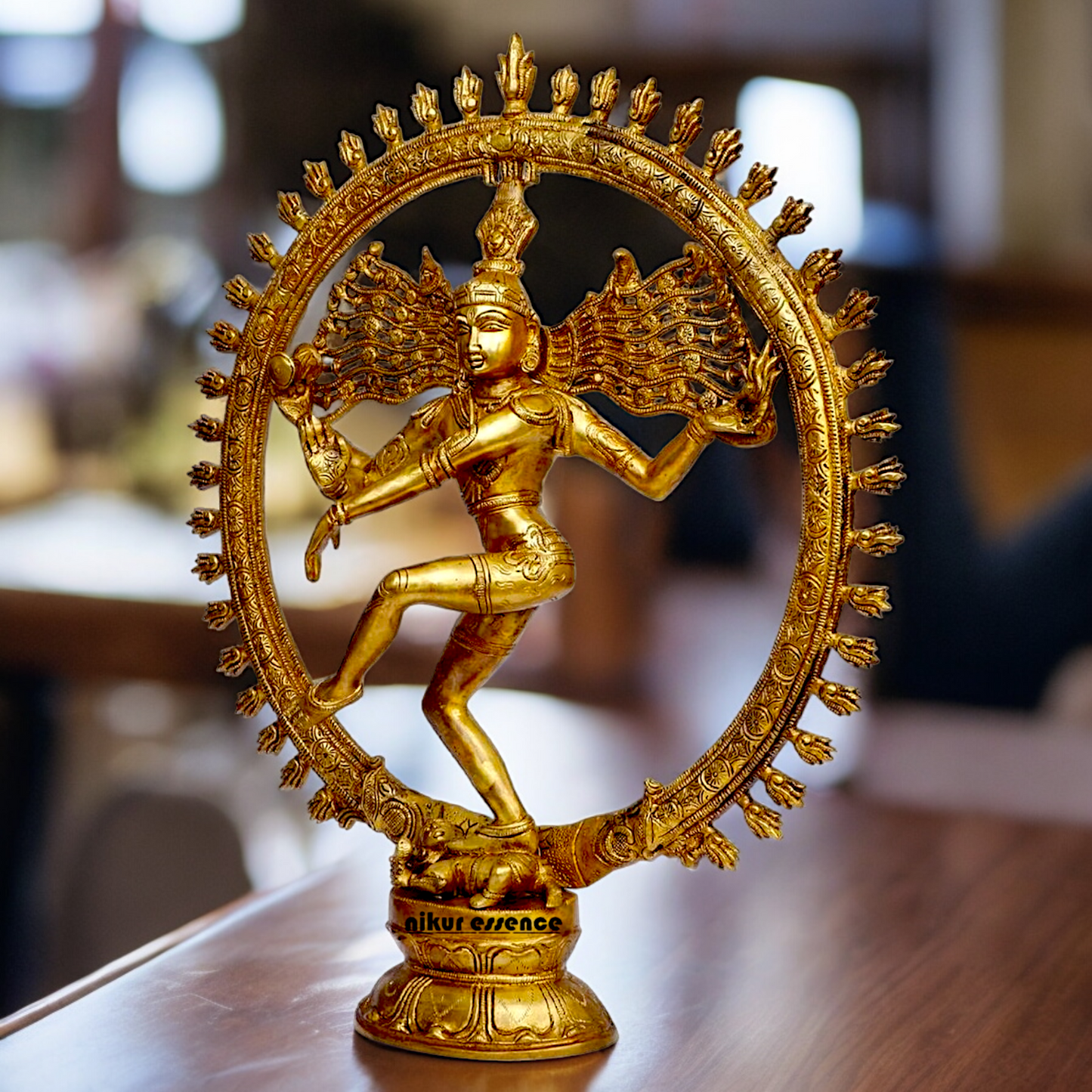 Buy Nataraja Shiva Dance Solid Brass idol - 19 inches Nikuressence