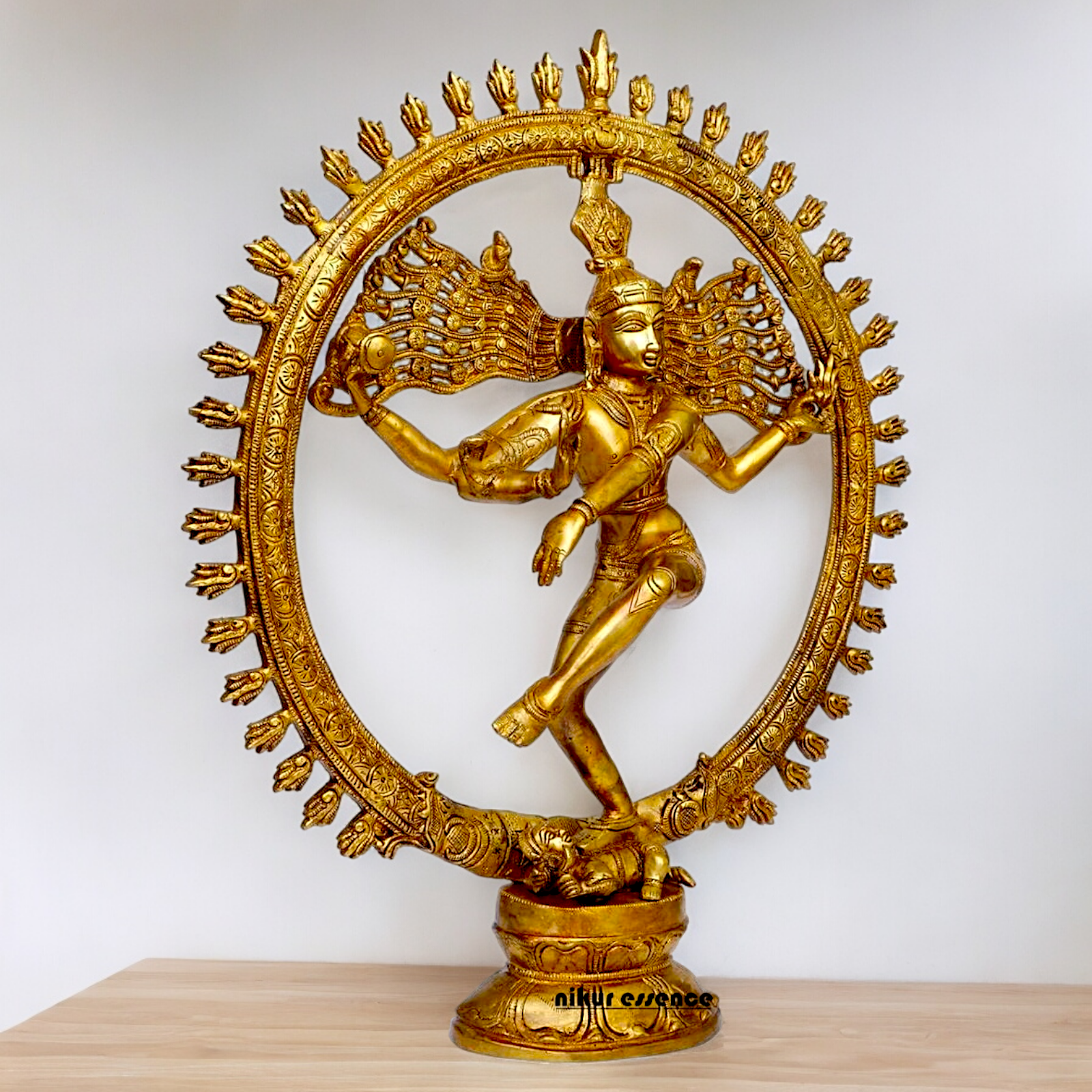 Buy Nataraja Shiva Dance Solid Brass idol - 19 inches Nikuressence