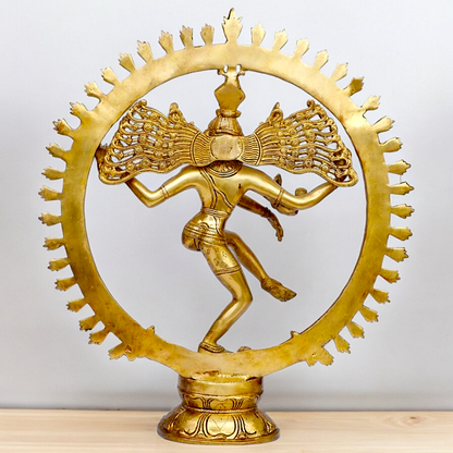 Buy Nataraja Shiva Dance Solid Brass idol - 19 inches Nikuressence