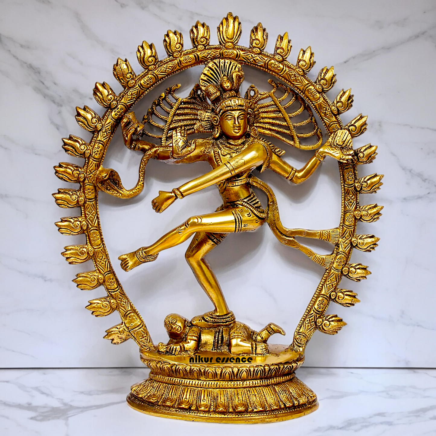 Shop Nataraja Shiv Dance Solid Brass idol - 12 inches Nikuressence