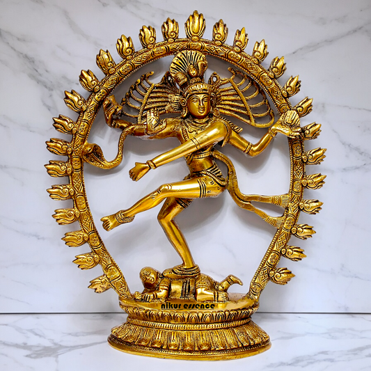 Shop Nataraja Shiv Dance Solid Brass idol - 12 inches Nikuressence