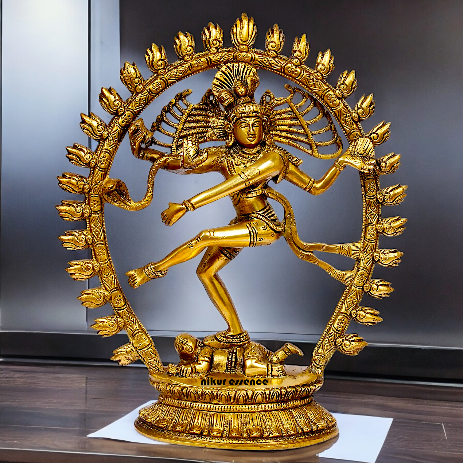 Shop Nataraja Shiv Dance Solid Brass idol - 12 inches Nikuressence