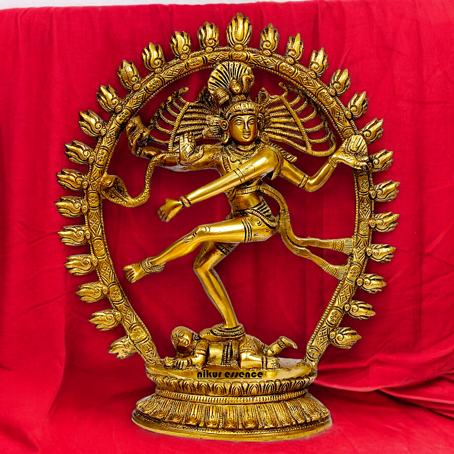 Shop Nataraja Shiv Dance Solid Brass idol - 12 inches Nikuressence