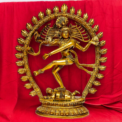 Shop Nataraja Shiv Dance Solid Brass idol - 12 inches Nikuressence