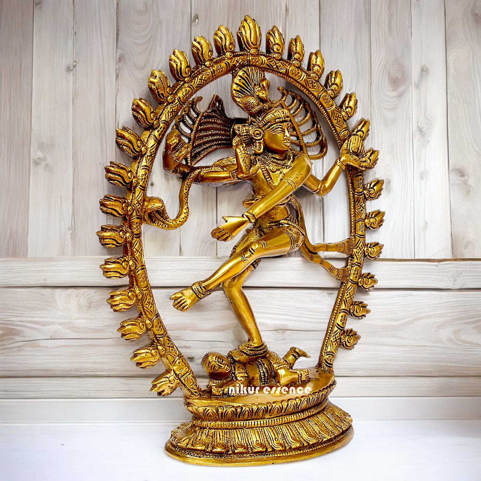 Shop Nataraja Shiv Dance Solid Brass idol - 12 inches Nikuressence
