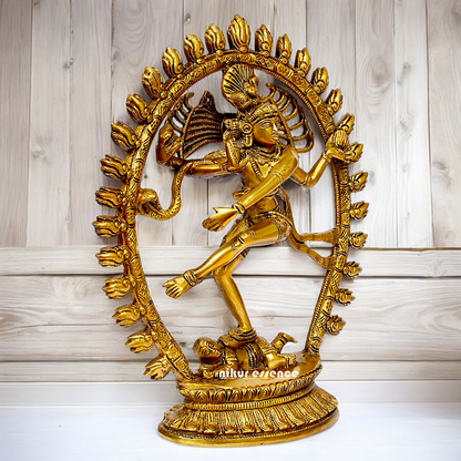 Shop Nataraja Shiv Dance Solid Brass idol - 12 inches Nikuressence