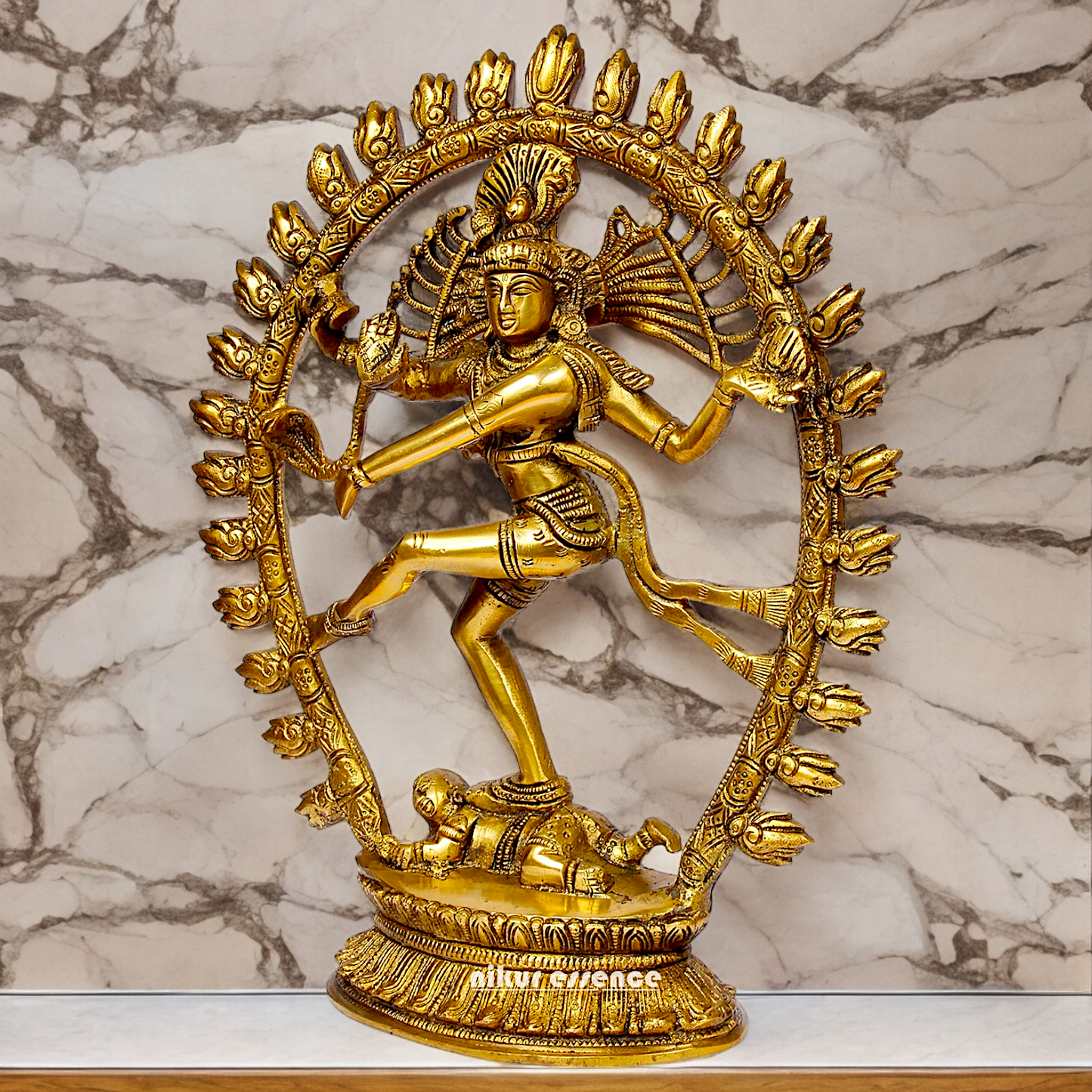 Shop Nataraja Shiv Dance Solid Brass idol - 12 inches Nikuressence