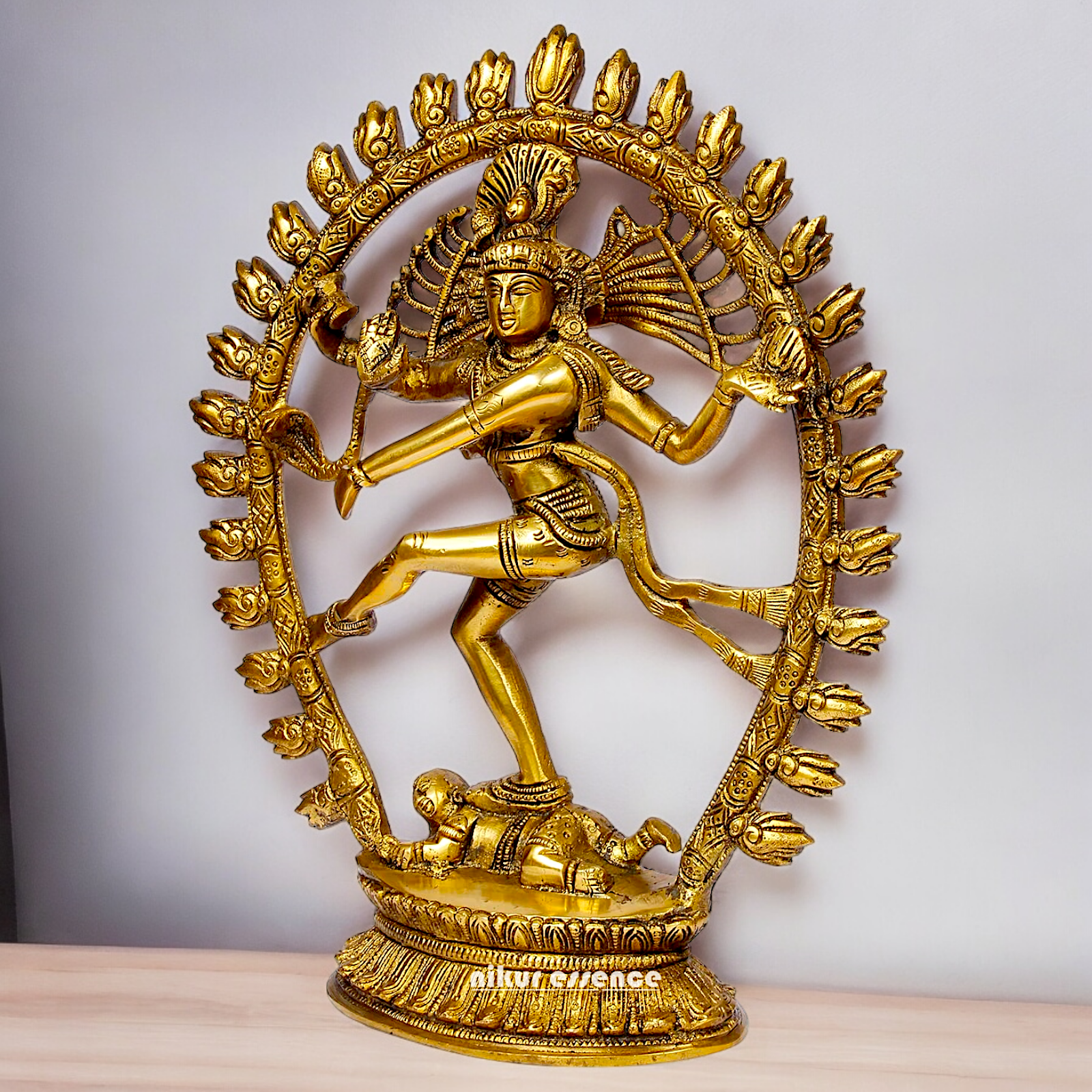 Shop Nataraja Shiv Dance Solid Brass idol - 12 inches Nikuressence