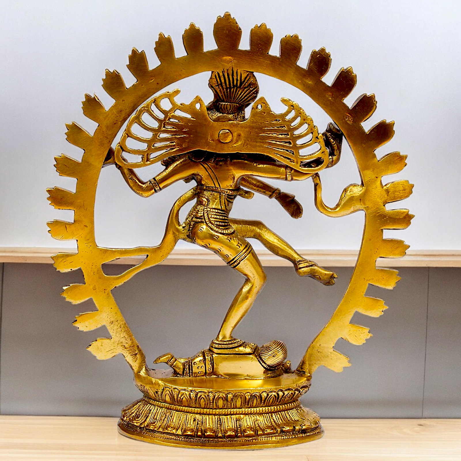 Shop Nataraja Shiv Dance Solid Brass idol - 12 inches Nikuressence