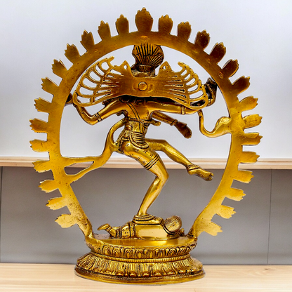 Shop Nataraja Shiv Dance Solid Brass idol - 12 inches Nikuressence
