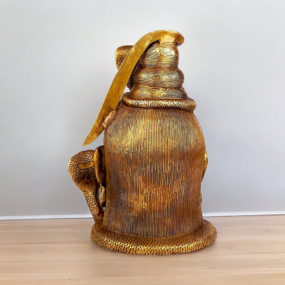 Solid Brass Shiva Face Head statue - 10 inches Nikuressence