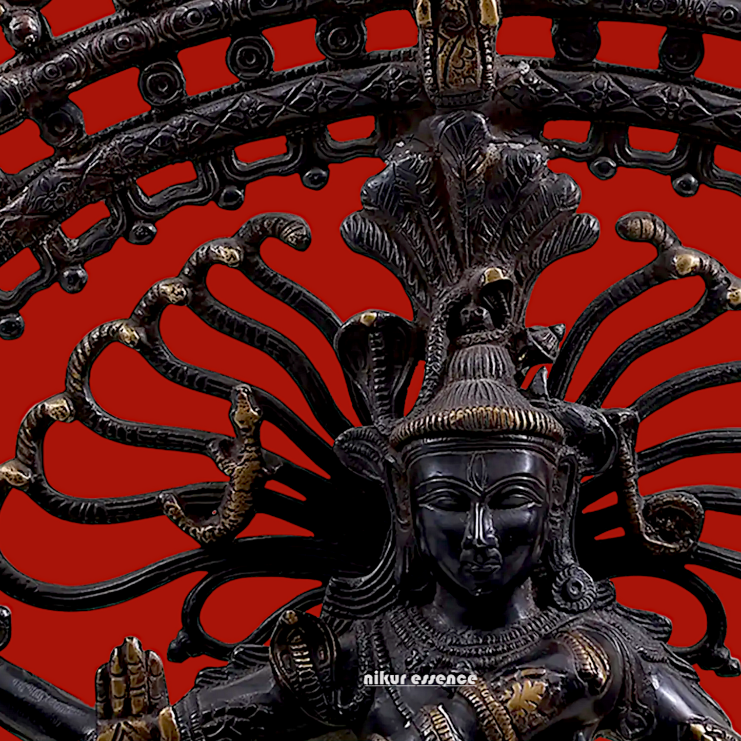 Large Nataraja meditation Shiva Dance Brass idol - 28 inch Nikuressence