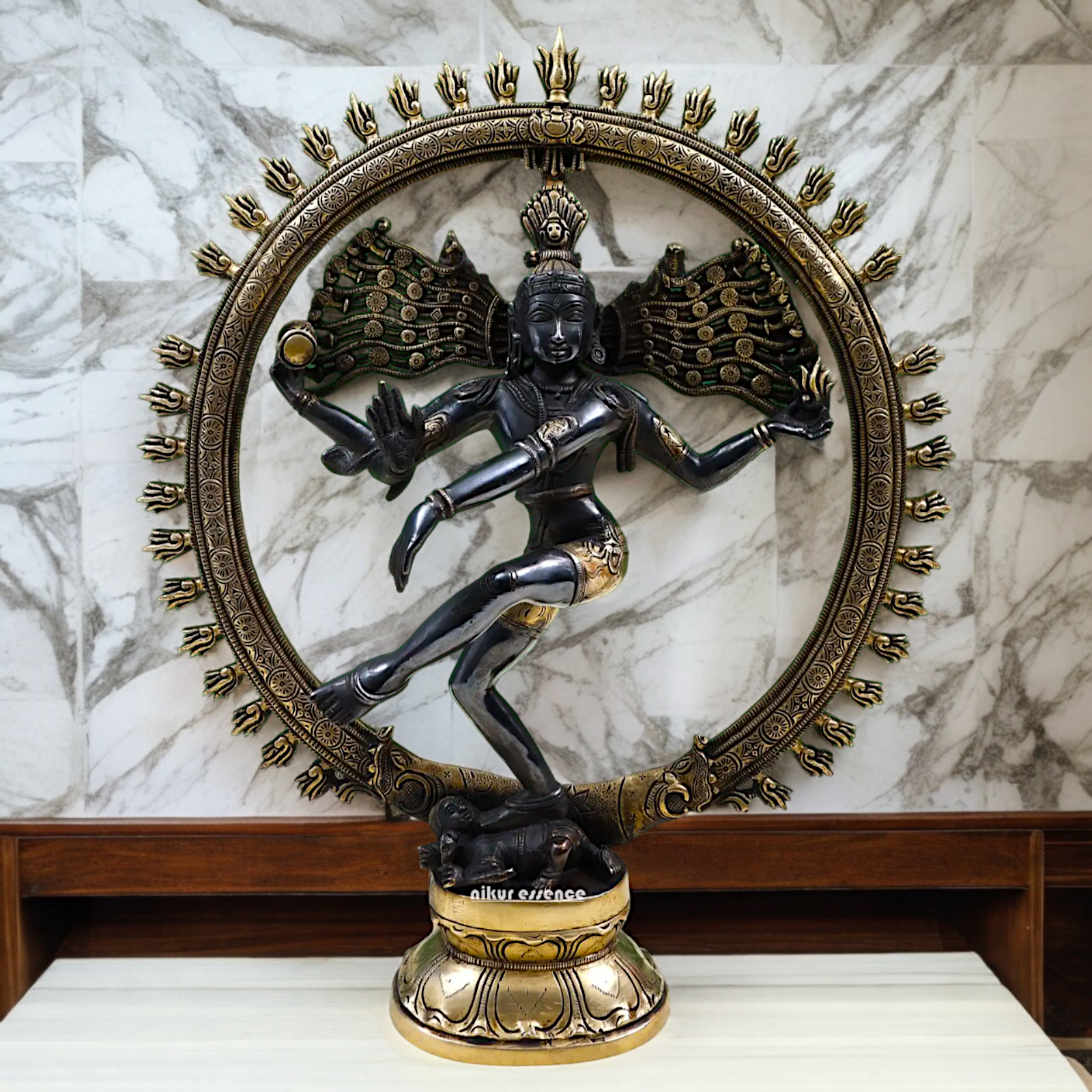 Lord Nataraja Shiva Dance Brass statue - 20 inch Nikuressence