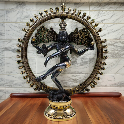 Lord Nataraja Shiva Dance Brass statue - 20 inch Nikuressence