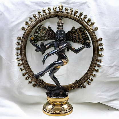 Lord Nataraja Shiva Dance Brass statue - 20 inch Nikuressence