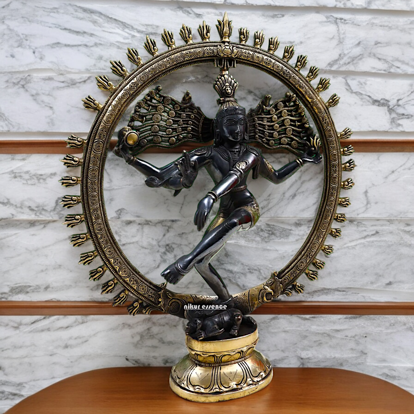 Lord Nataraja Shiva Dance Brass statue - 20 inch Nikuressence