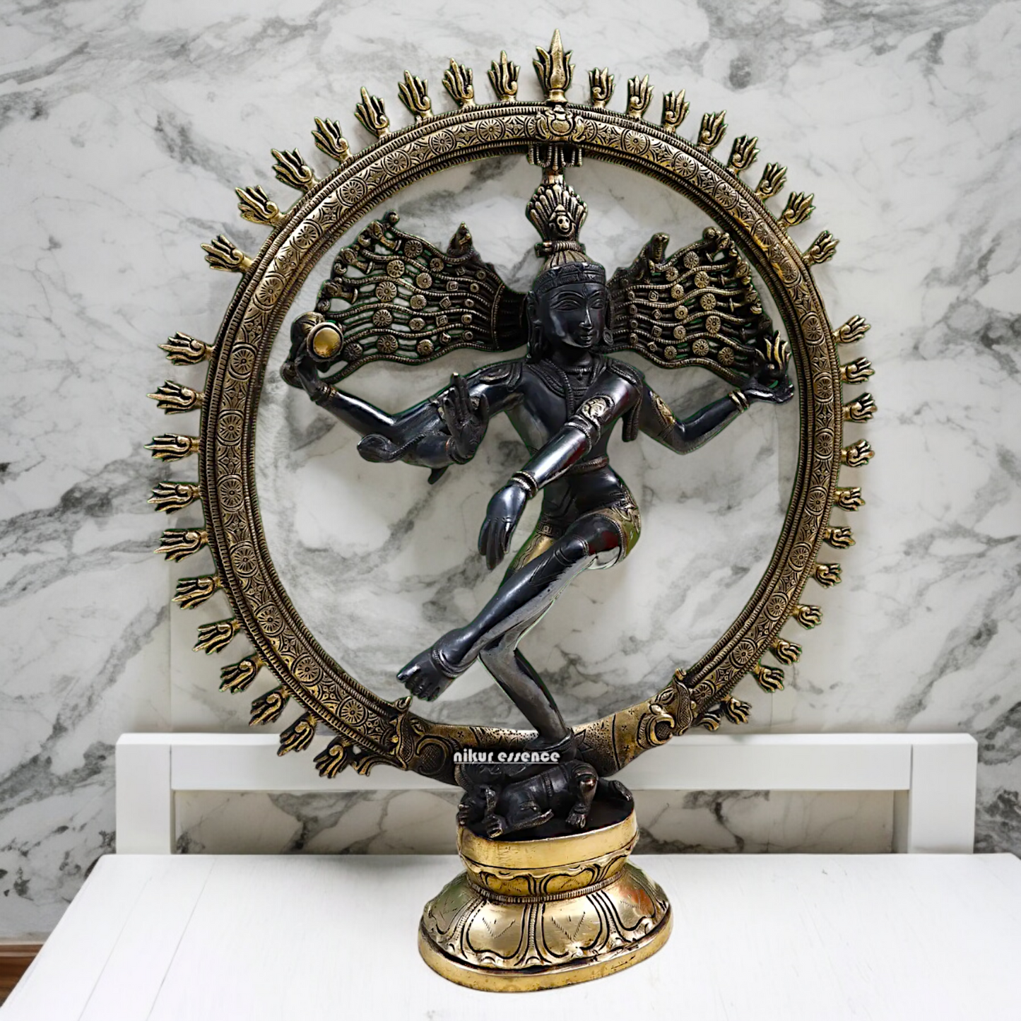 Lord Nataraja Shiva Dance Brass statue - 20 inch Nikuressence