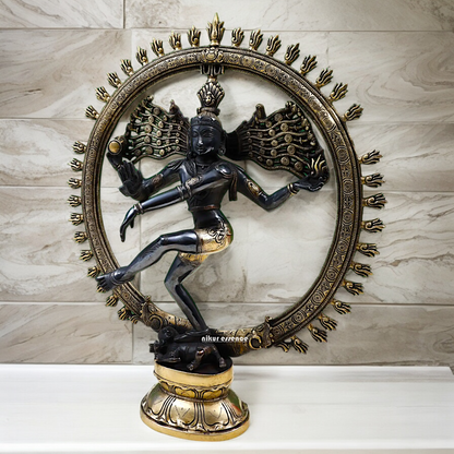 Lord Nataraja Shiva Dance Brass statue - 20 inch Nikuressence