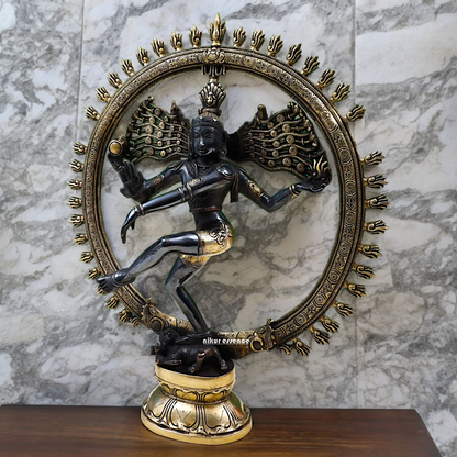 Lord Nataraja Shiva Dance Brass statue - 20 inch Nikuressence