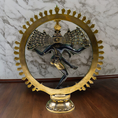 Lord Nataraja Shiva Dance Brass statue - 20 inch Nikuressence