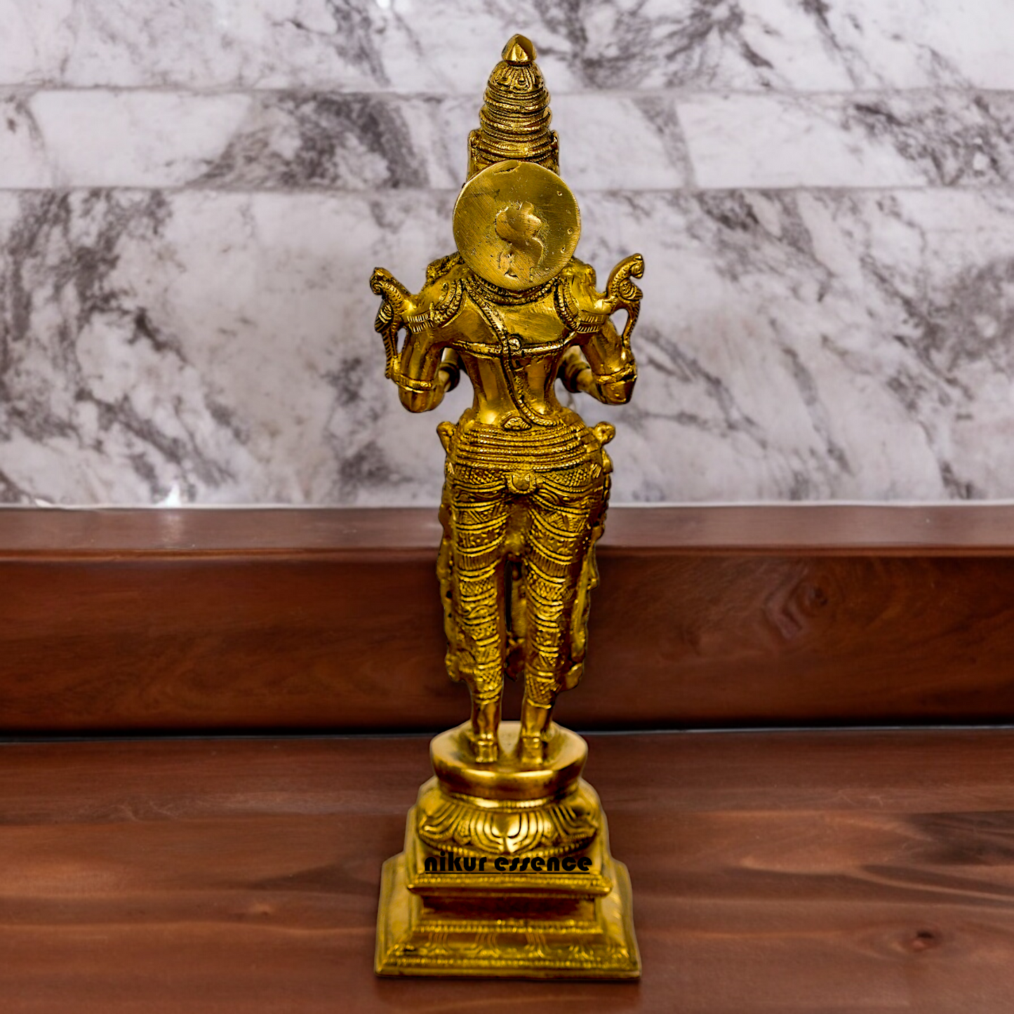 Buy Pair Deep Lakshmi Solid Brass - 15 inch Nikuressence