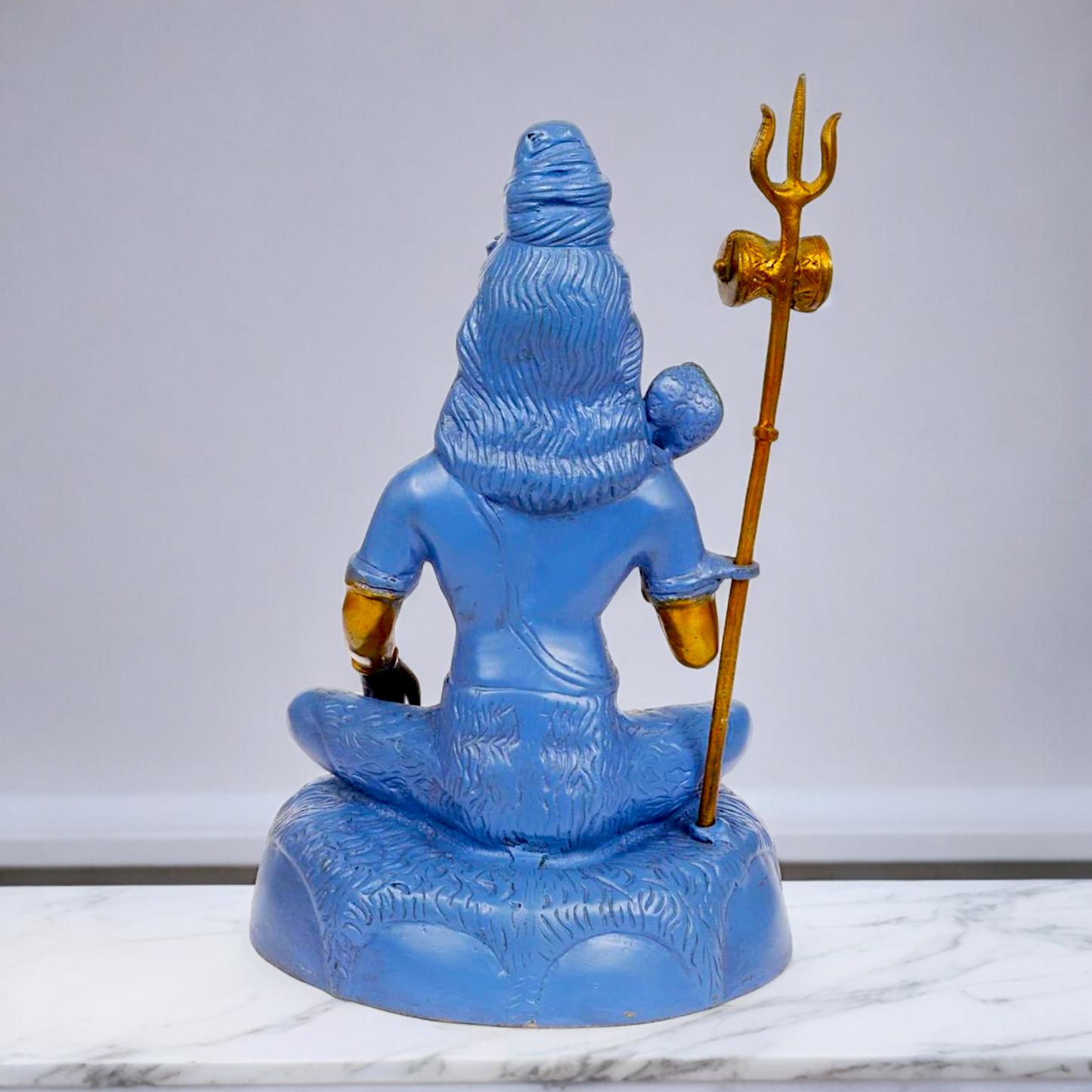 Shop Shiva with Blessing Brass blue idol - 13 inches Nikuressence