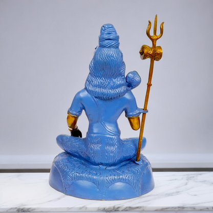 Shop Shiva with Blessing Brass blue idol - 13 inches Nikuressence