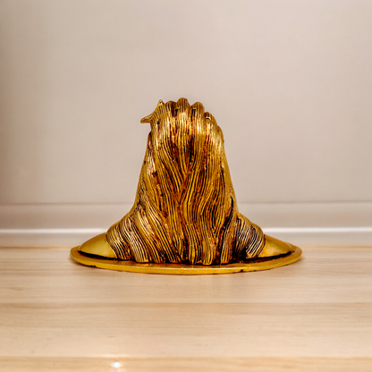 Lord Shiva face head Solid Brass Idol - 6.102 inches Nikuressence