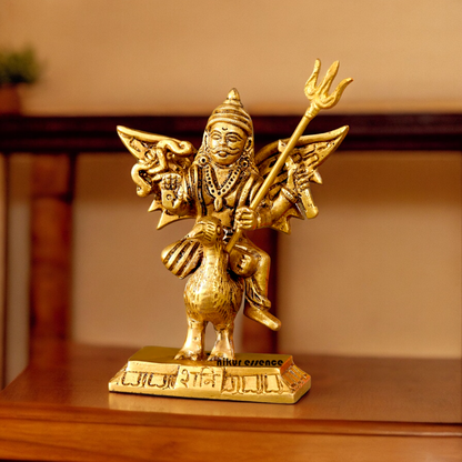 Lord Shanidev Solid Brass idol - 4.5 inches Nikuressence